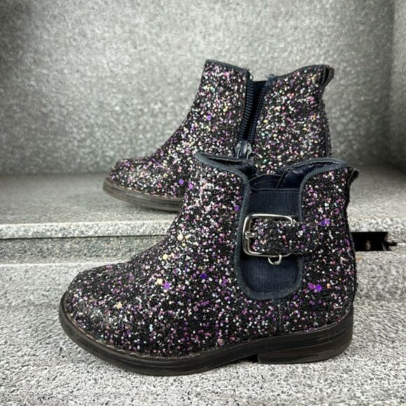 Cupcake Couture Lil Dazzle Sparkle Ankle Boots Toddler Size 6 - Picture 2 of 7